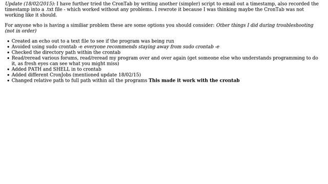 Unix & Linux: BashScript works from Terminal but not from CronTab (3 Solutions!!) смотреть онлайн