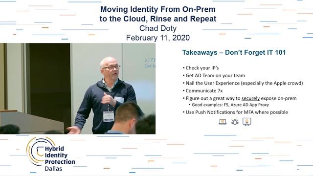 Moving Identity From On-Prem to the Cloud, Rinse and Repeat | Chad Doty смотреть онлайн