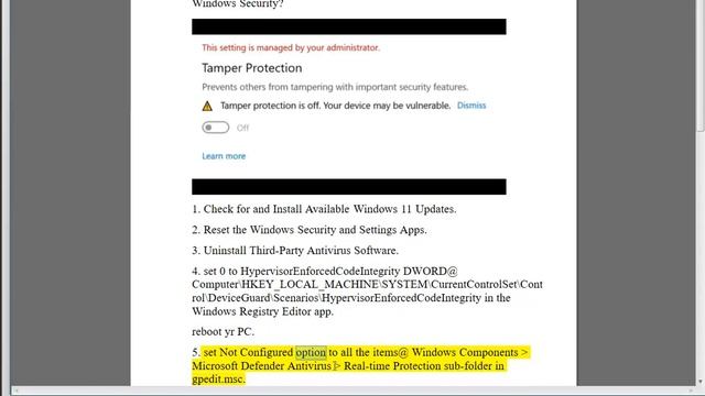 Fix This Setting is Managed by Your Administrator in Windows Security смотреть онлайн