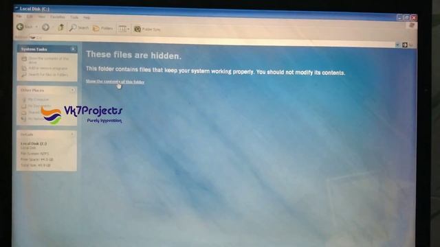 These Files Are Hidden || This Folder contains files that keep your System working property. смотреть онлайн