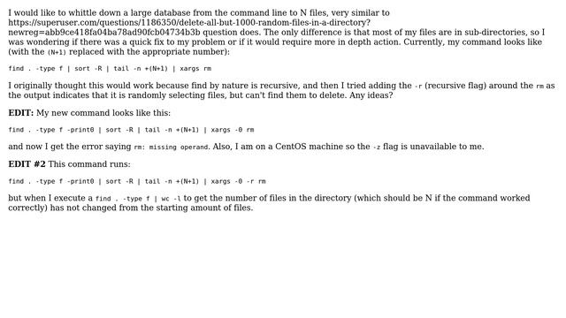 Remove all but N files from directory recursively (2 Solutions!!) смотреть онлайн