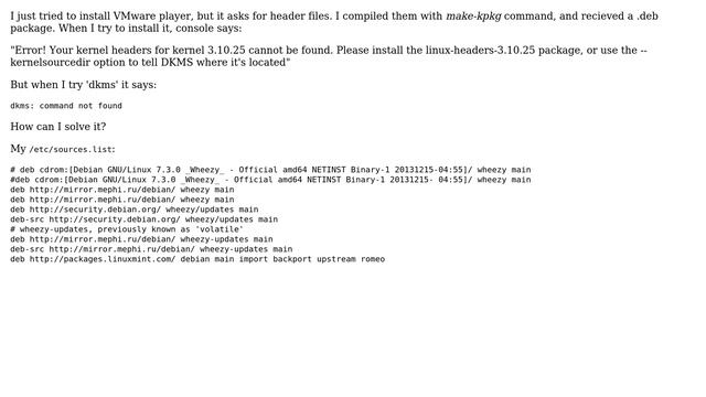 Unix & Linux: Header files for linux 3.10.25 смотреть онлайн