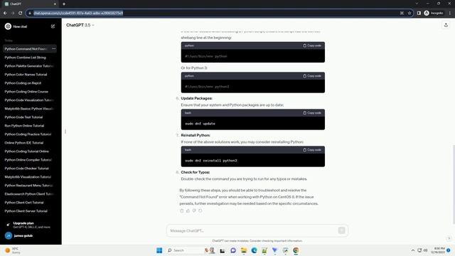 python command not found centos 8 смотреть онлайн