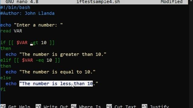 BASH If statement Part 4 смотреть онлайн