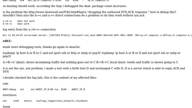 I would like to redirect port 8140 on my public IP address (ip1) to port 8140 on Internet host... смотреть онлайн