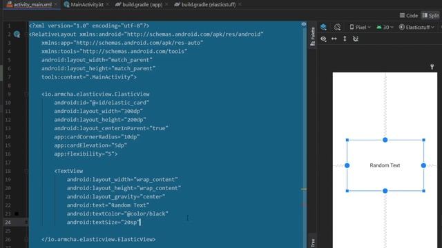 Elastic Views UI Effect in Android Studio Tutorial (Android UI 2020) смотреть онлайн