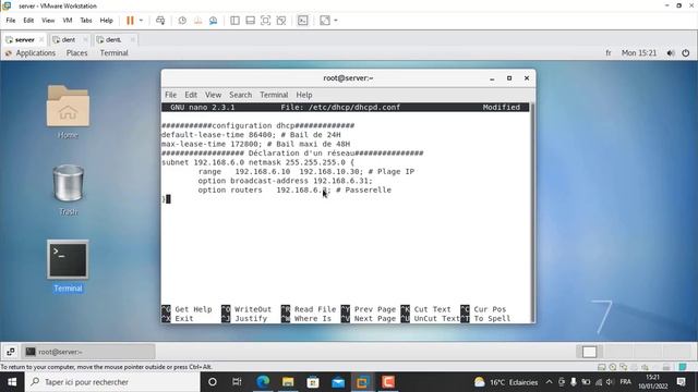 configuration dhcp sous centos 7 смотреть онлайн