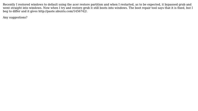 Ubuntu: Why can't I restore grub after installing Windows? (2 Solutions!!) смотреть онлайн