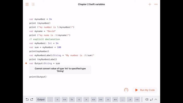 Learn to Code Swift 4 : Variable String Conversion смотреть онлайн