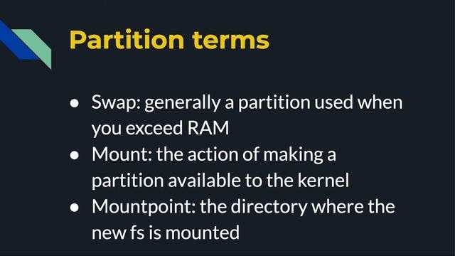 Linux: Partitions смотреть онлайн