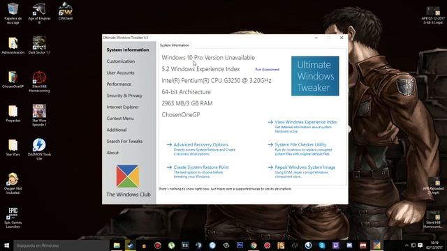 Ultimate Windows Tweaker | Mejora Rendimiento de tu PC en los Juegos | (Windows 10) смотреть онлайн