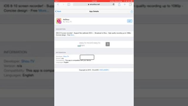 How to record your iPhone screen no jailbreak no computer (iOS 10 or lower) смотреть онлайн