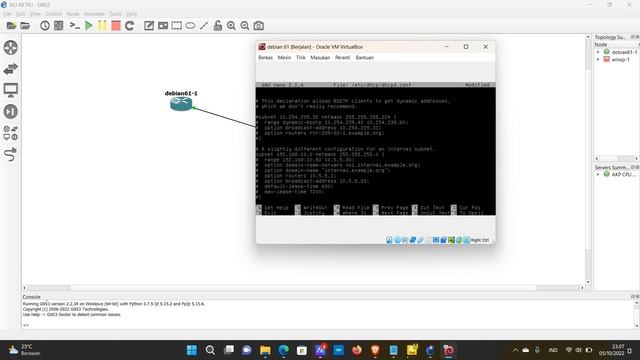 materi GNS3 + debian 6 mula смотреть онлайн