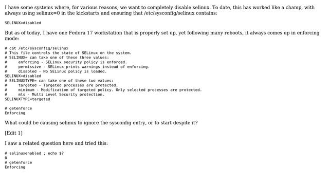 DevOps & SysAdmins: selinux disabled, but still enforcing? смотреть онлайн