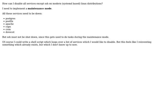 DevOps & SysAdmins: Disable all services, except ssh (2 Solutions!!) смотреть онлайн