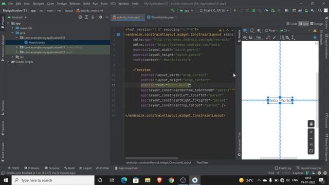 Android Studio Beginning | Hello world | Programming смотреть онлайн