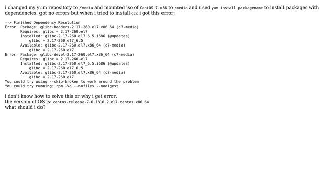 Unix & Linux: get error while installing gcc with yum смотреть онлайн