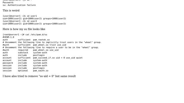 I cannot su - into my root account from a normal user смотреть онлайн