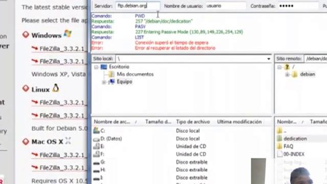 Como usar cliente FTP {FileZilla} смотреть онлайн