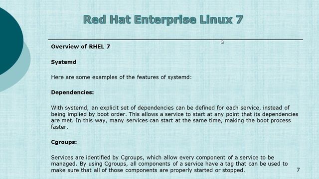 Overview of RHEL 7 (fetaures of systemd ) - Part 2 смотреть онлайн