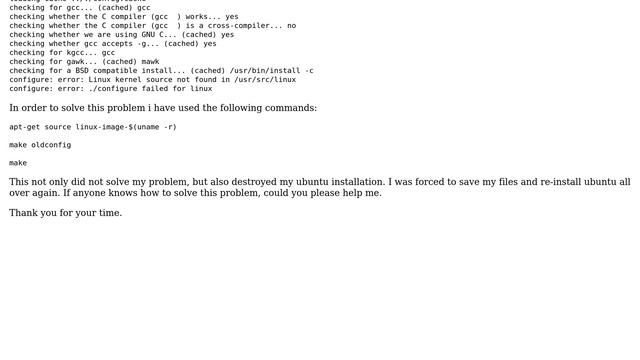 Linux kernel source not found смотреть онлайн