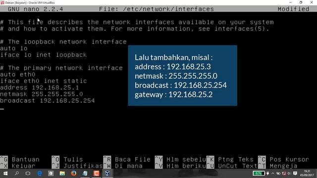 Tutorial Konfigurasi Ip Address Debian dengan Windows 10 смотреть онлайн