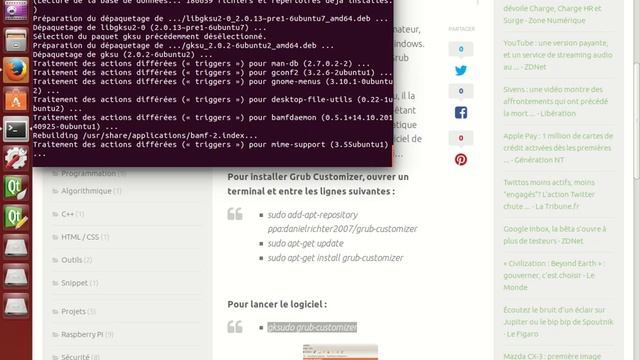 Grub Customizer tuto смотреть онлайн