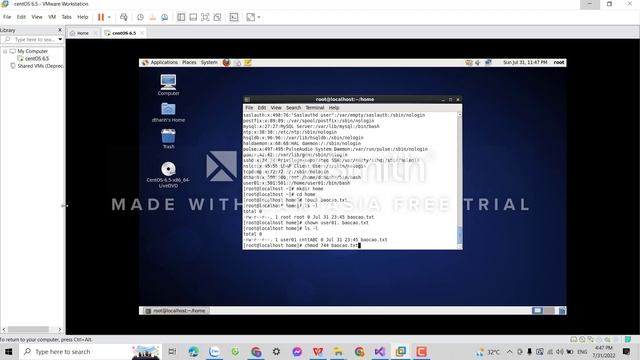 Lab6 USER, GROUP và phân quyền trong Linux centOS смотреть онлайн