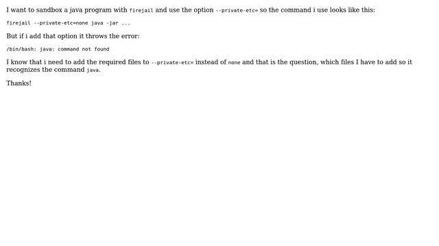 Ubuntu: firejail problem with private-etc смотреть онлайн
