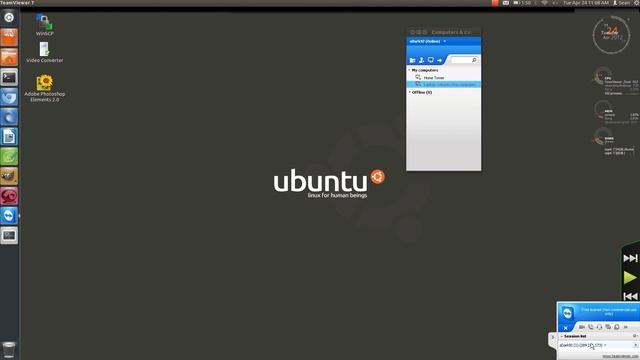 TeamViewer - Ubuntu 11.10 смотреть онлайн