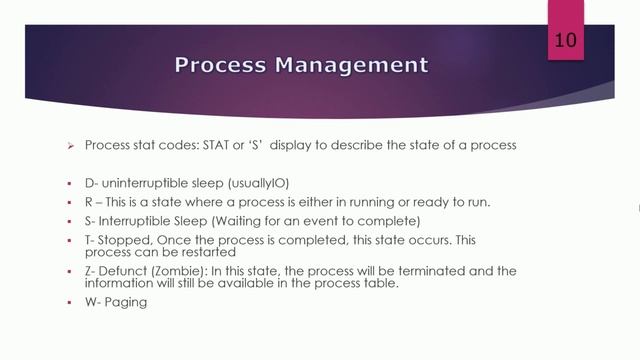 linux administartor:70 various stats of a process смотреть онлайн
