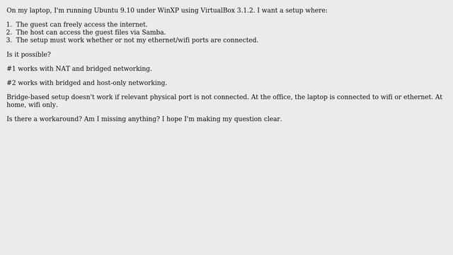 How to access samba on a guest Linux behind the VirtualBox NAT? (2 Solutions!!) смотреть онлайн