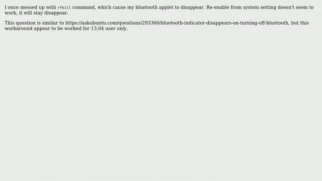 Ubuntu: Missing bluetooth applet on 16.04 смотреть онлайн