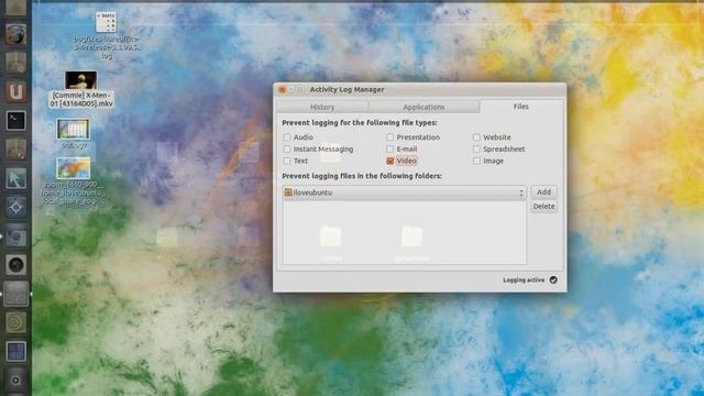 Zeitgeist's Activity Log Manager (GUI blacklisting manager) смотреть онлайн