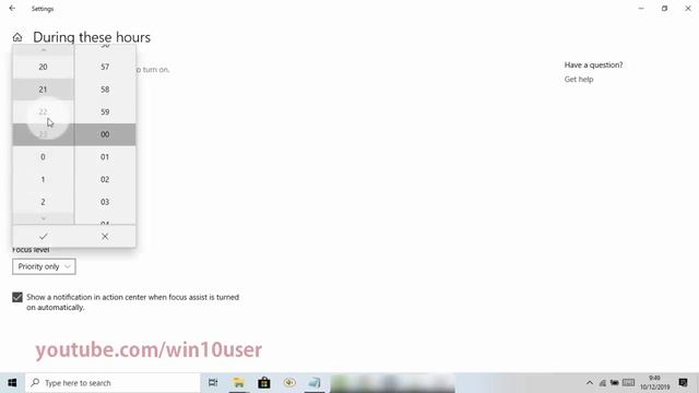 Windows 10 Home : How to activate focus assist at a certain time смотреть онлайн