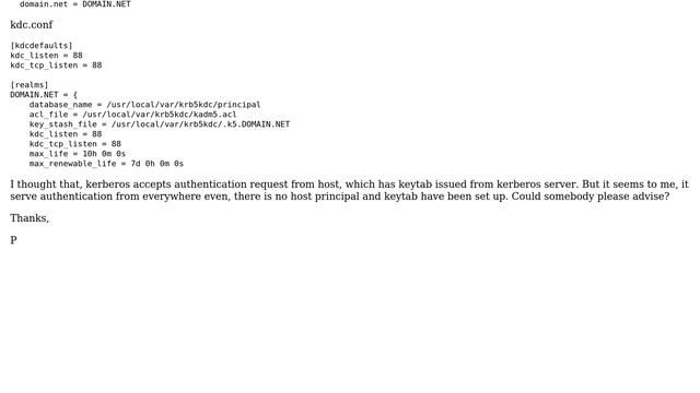 Kerberos host authentication смотреть онлайн
