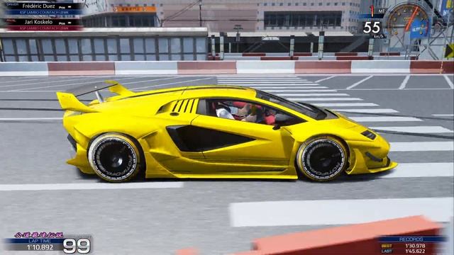 Shibuya Drift/Lamborghini Countach LPI 800-4/Liberty Walk/Assetto Corsa. смотреть онлайн