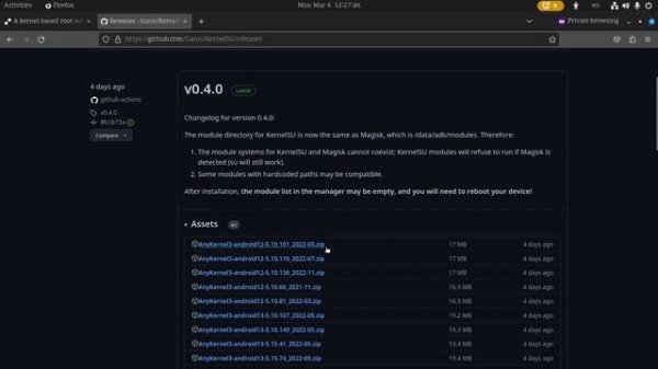 Build KernelSU  [ Kernel based root solution for Android devices. ] part 1