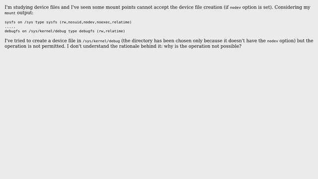 Unix & Linux: Mount points and nodev options смотреть онлайн