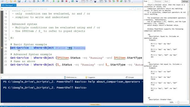 29. Basic and Advanced Filtering of PowerShell Objects using Where-Object смотреть онлайн