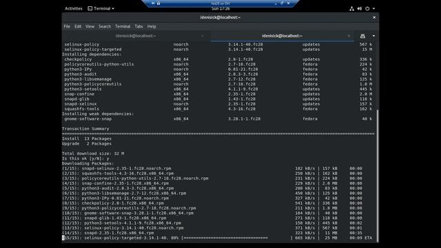 Установка snapd на Fedora 28 | Ubuntu 18.04.1 LTS смотреть онлайн