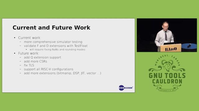 CGEN for RISC-V - GNU Tools Cauldron 2019 смотреть онлайн