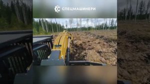 Плуг экскаваторный навесной на CAT318CL в работе!
