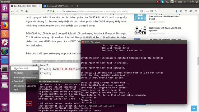 Cài đặt ASAv cho GNS3 trên Linux Unbuntu смотреть онлайн