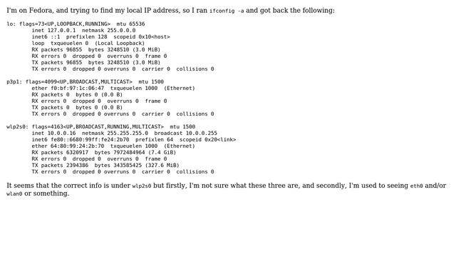 Unix & Linux: WiFi Active And Connection Ok, But No Eth0 Or Wlan0
