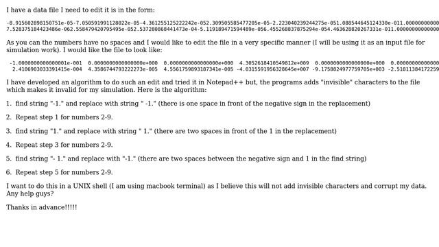 Unix & Linux: Search and replacing strings in a numerical data file смотреть онлайн