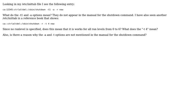 Unix & Linux: Understanding shutdown command in inittab смотреть онлайн
