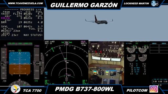SVVA TO SVVL P3D B738 PMDG смотреть онлайн