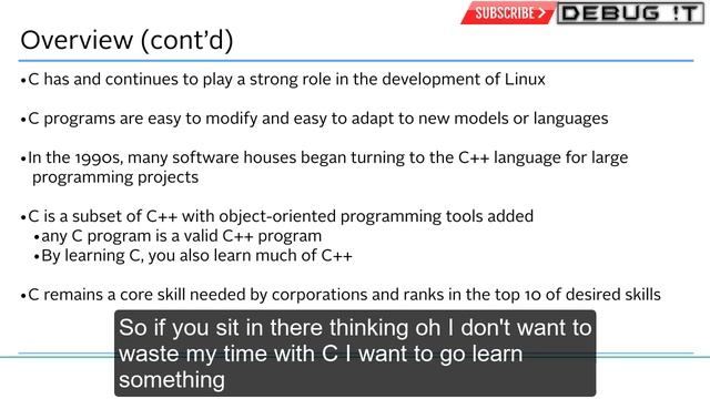 #2 Overview or History of C Language By Team Debug it смотреть онлайн