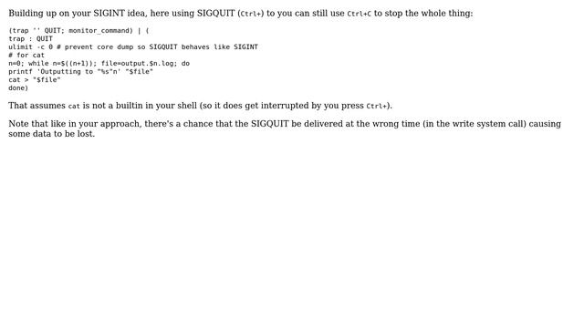 Unix & Linux: Is there a tool to dynamically redirect output to a new file on request смотреть онлайн